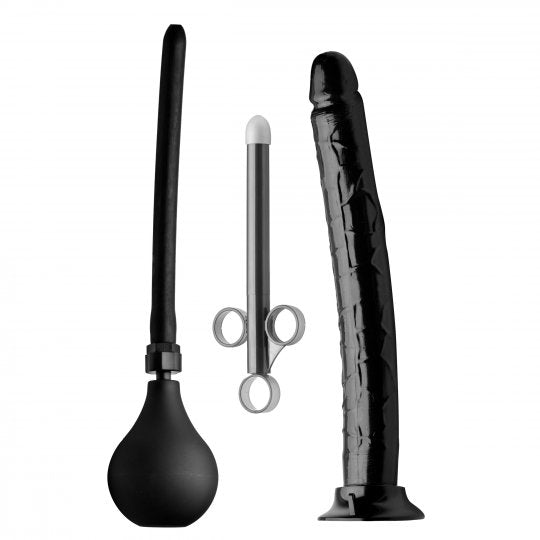 Go Deep Anal Cleansing Kit with Huge Dildo