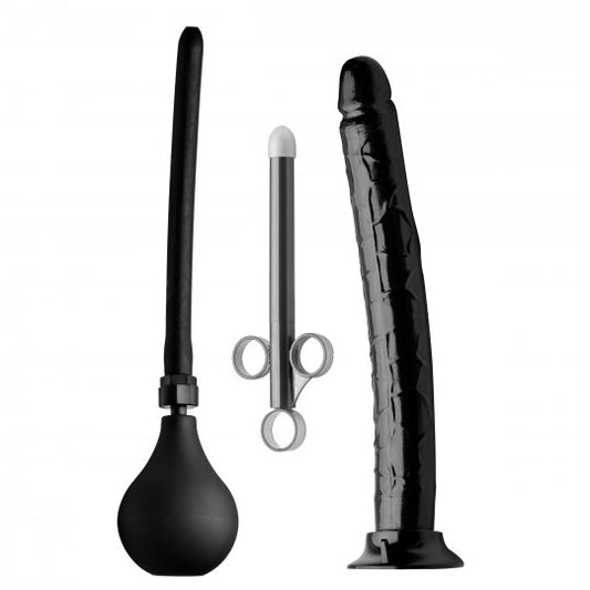 Go Deep Anal Cleansing Kit with Huge Dildo