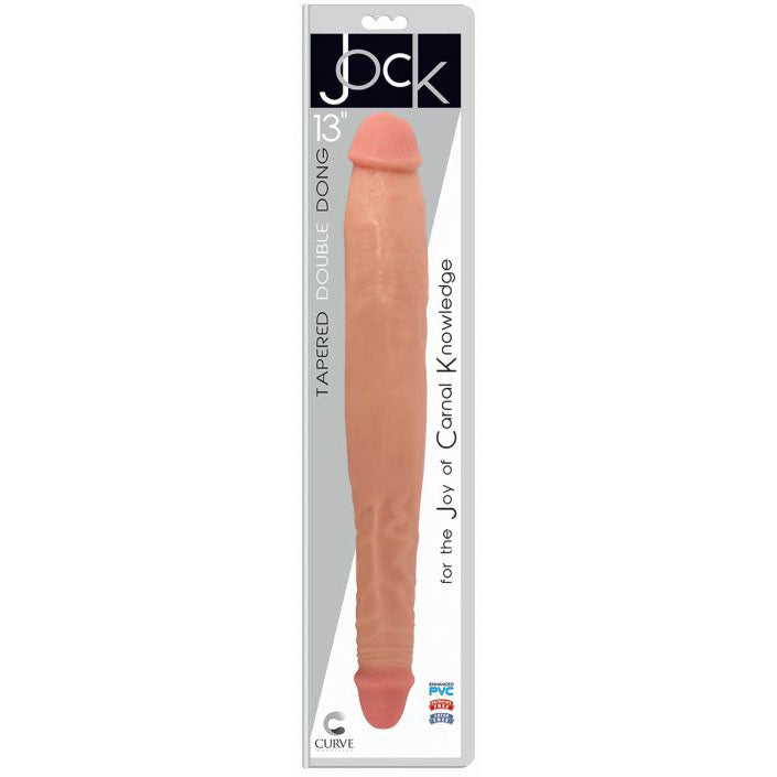 JOCK 13 Inch Tapered Double Dong Flesh