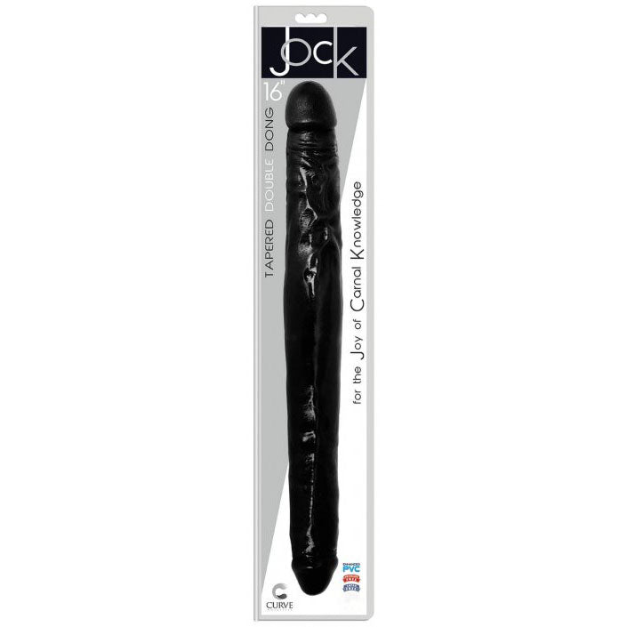 JOCK 16 Inch Tapered Double Dong Black