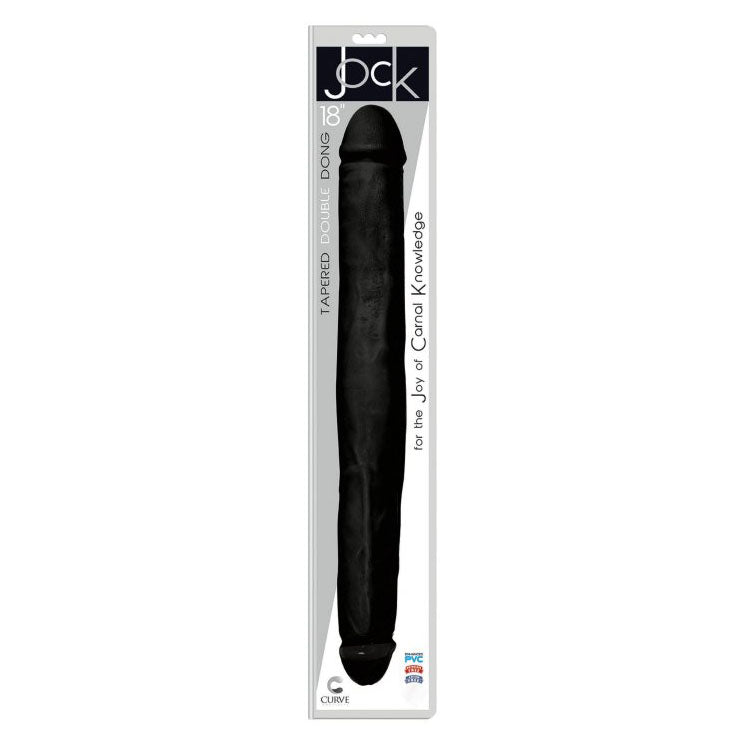 JOCK 18 Inch Tapered Double Dong Black