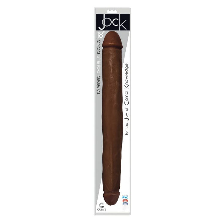 JOCK 18 Inch Tapered Double Dong Brown