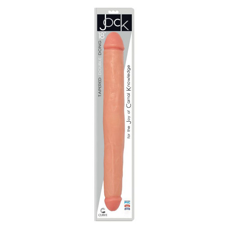 JOCK 18 Inch Tapered Double Dong Flesh