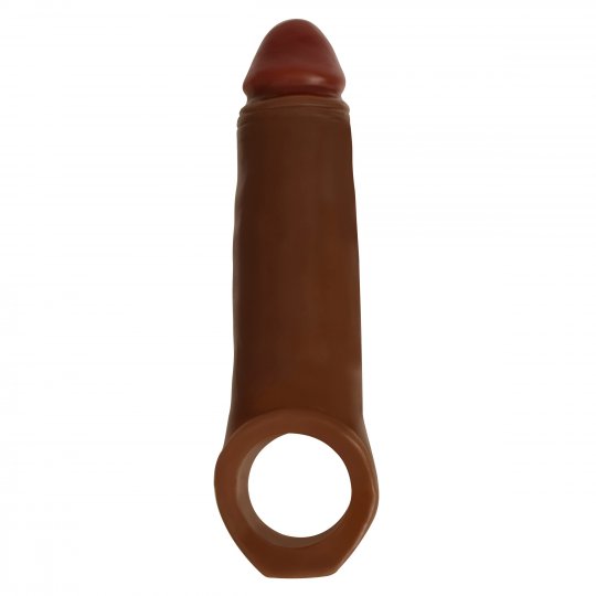 JOCK 2 Inch Penis Enhancer with Ball Strap - Brown