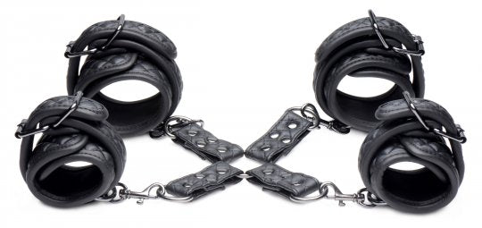 Concede Wrist and Ankle Restraint Set With Bonus Hog-Tie Adaptor