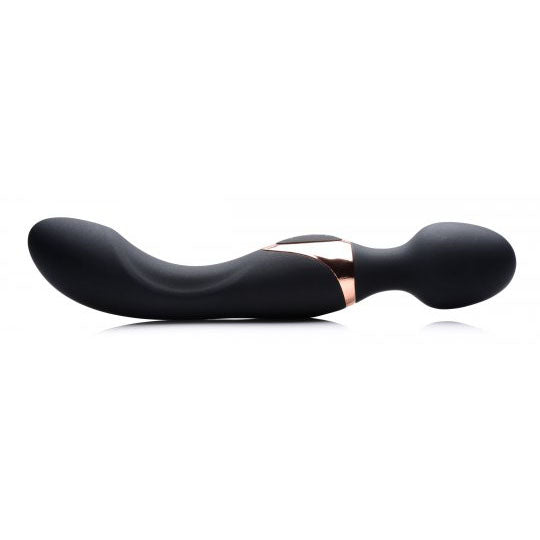 10X Dual Duchess 2-in-1 Silicone Massager - Black