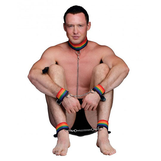 Kinky Pride Rainbow Bondage Set