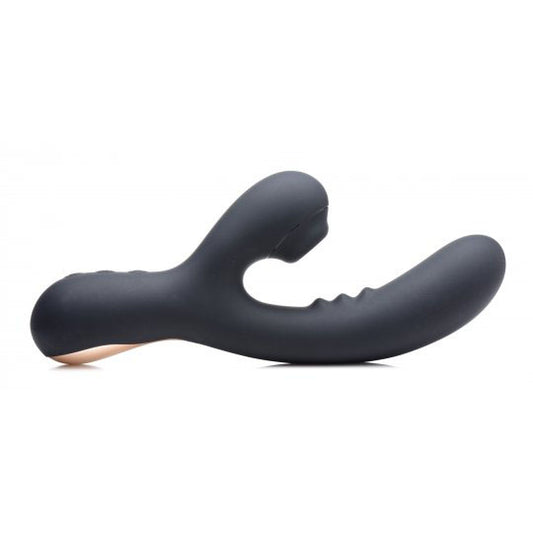 8X Silicone Suction Rabbit - Black