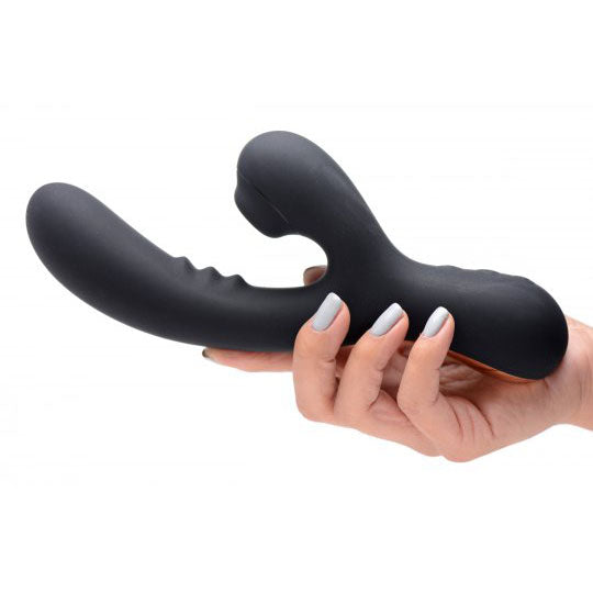 8X Silicone Suction Rabbit - Black