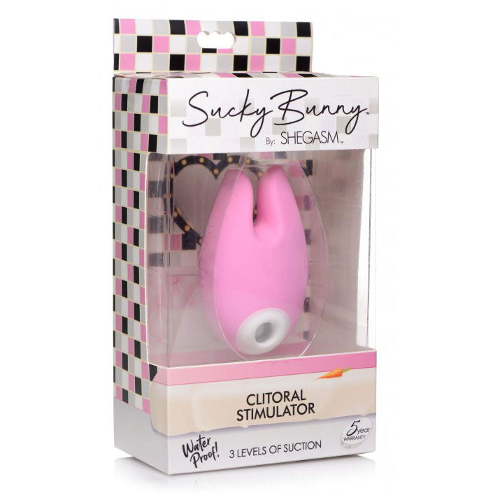 Sucky Bunny Silicone Clitoral Stimulator - Pink