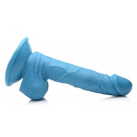 6.5 Inch Dildo with Balls - Blue