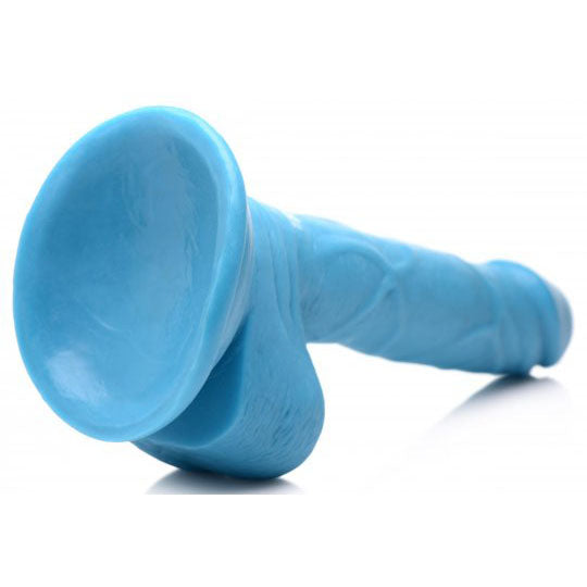 6.5 Inch Dildo with Balls - Blue