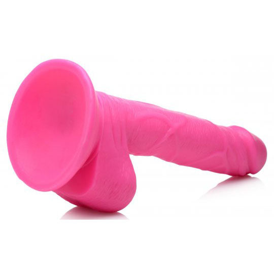 6.5 Inch Dildo with Balls - Pink