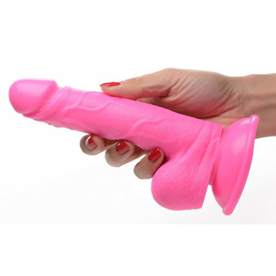 6.5 Inch Dildo with Balls - Pink