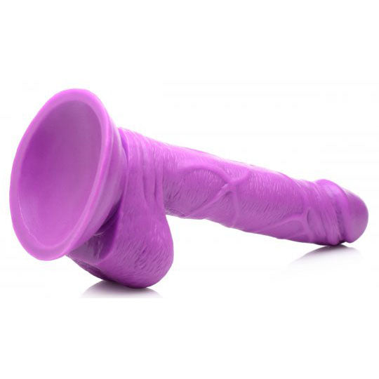 6.5 Inch Dildo with Balls - Purple