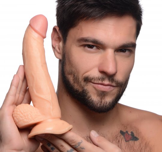 7.5 Inch Dildo with Balls - Light