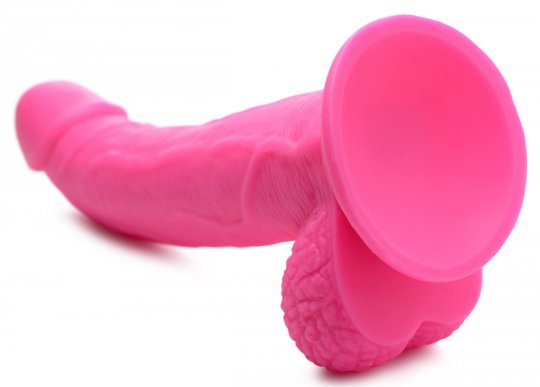 7.5 Inch Dildo with Balls - Pink