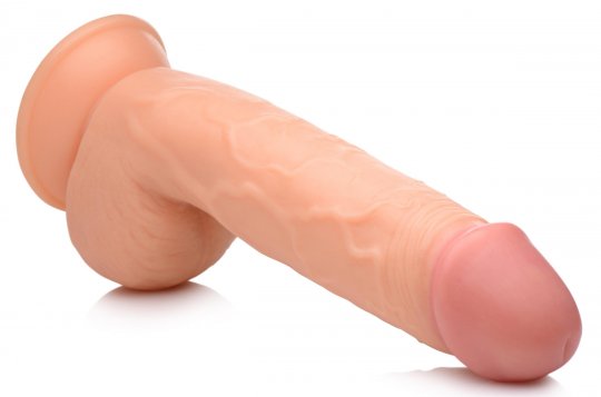 8.25 Inch Dildo with Balls - Light