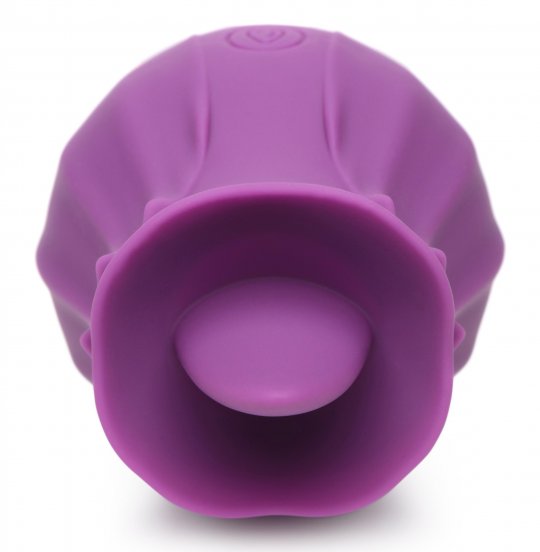 Bloomgasm Wild Violet 10X Silicone Clit Licking Stimulator - Purple