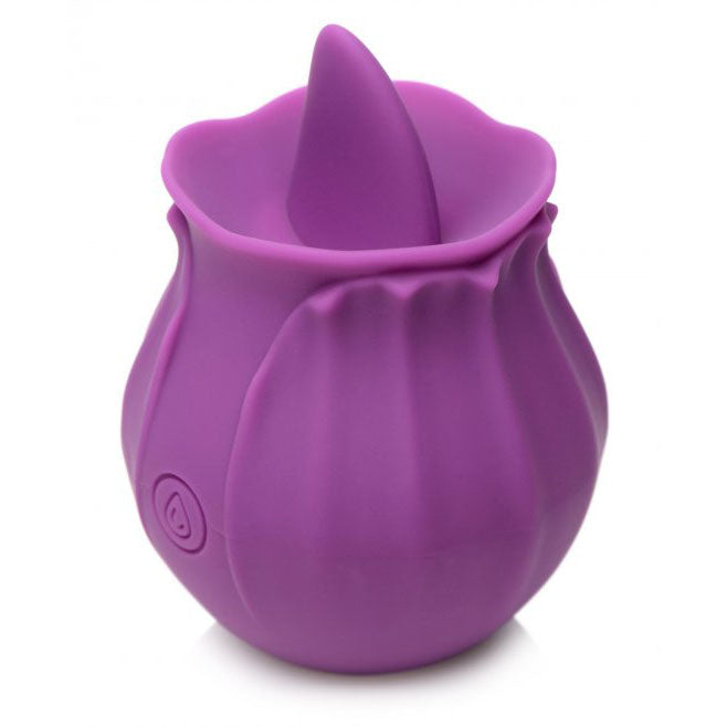 Bloomgasm Wild Violet 10X Silicone Clit Licking Stimulator - Purple