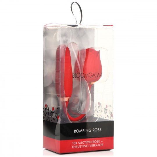 10X Romping Rose Suction and Thrusting Vibrator