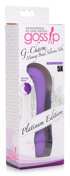 G-Charm Moving Bead Silicone Vibrator