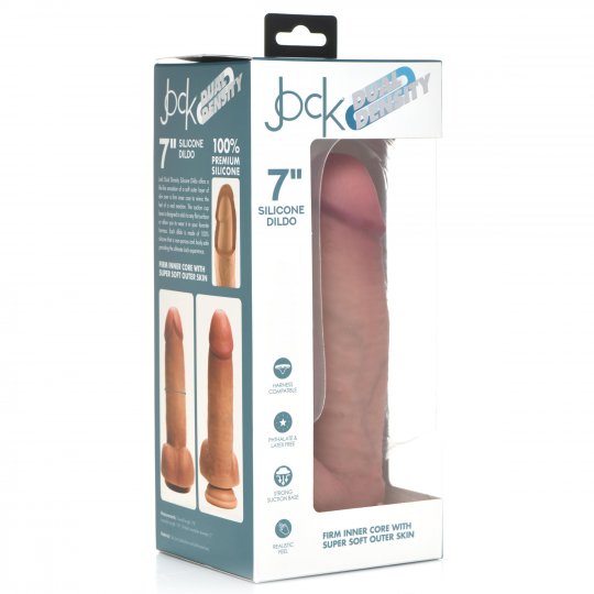 JOCK Ultra Realistic Dual Density Silicone Dildo with Balls - 7 Inch