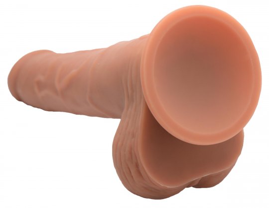 Thrusting and Vibrating 8 Inch Dildo - Medium