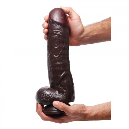 The Forearm 13 Inch Dildo with Suction Cup Brown