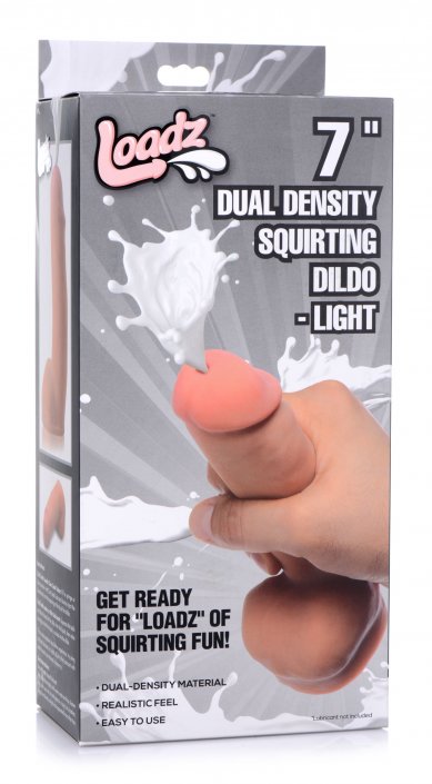 Dual Density Squirting Realistic Dildo - 7 Inch