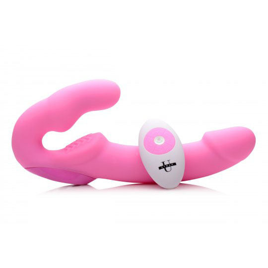 Urge Silicone Strapless Strap On With Remote- Pink