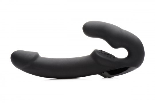 Urge Silicone Strapless Strap On With Remote - Black