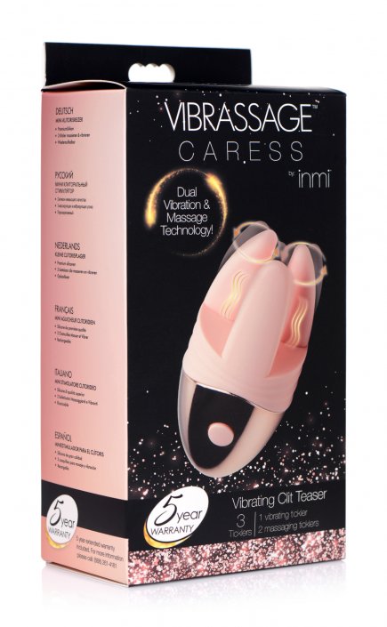 Vibrassage Caress Dual Vibrating Silicone Clit Teaser