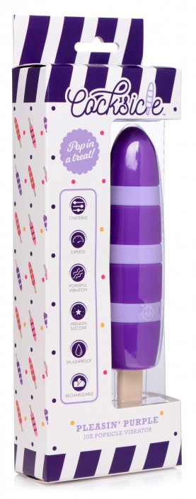 Cocksicle Pleasin 10X Popsicle Silicone Rechargeable Vibrator