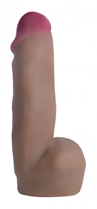 Dark Dual Density Realistic Squirting Dildo - 7 Inch