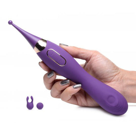 Pulsing G-spot Pinpoint Silicone Vibrator with Attachments