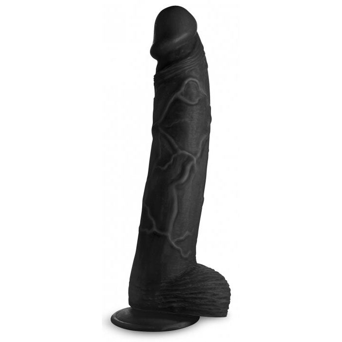 Hung Harry 11.75 Inch Dildo with Balls - Black