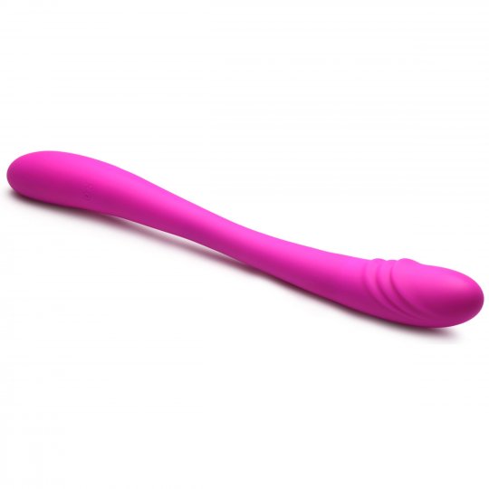 7X Double Team Silicone Double Dildo with Remote