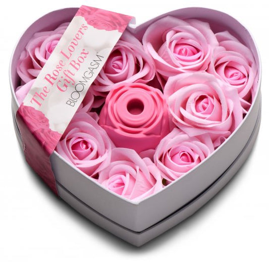 The Rose Lovers Gift Box 10x Clit Suction Rose - Pink