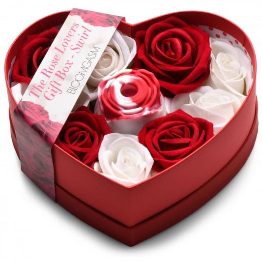 The Rose Lovers Gift Box 10x Clit Suction Rose - Swirl