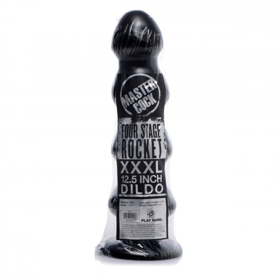 Four Stage Rocket Dildo Black