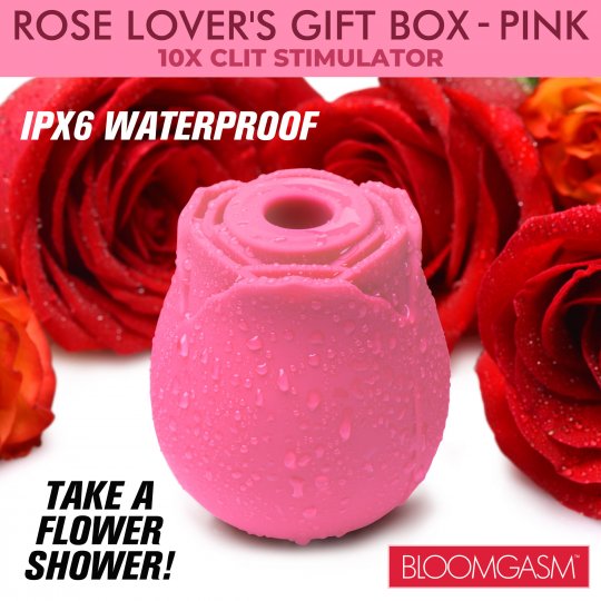 The Rose Lovers Gift Box 10x Clit Suction Rose - Pink